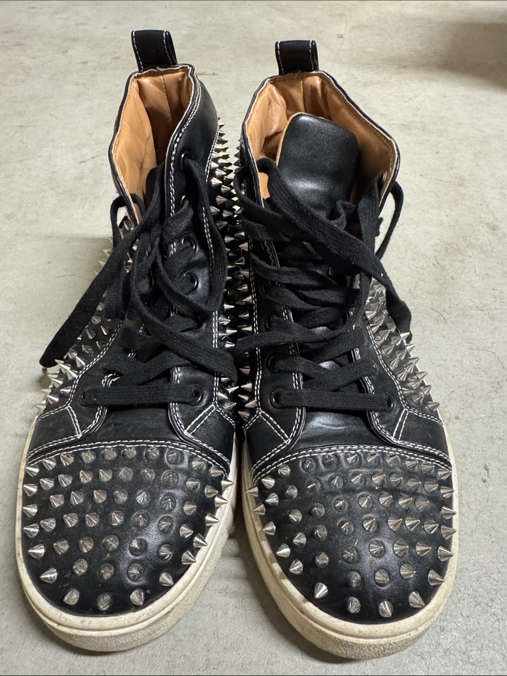 Steve Madden Black Studded High-Top Sneakers